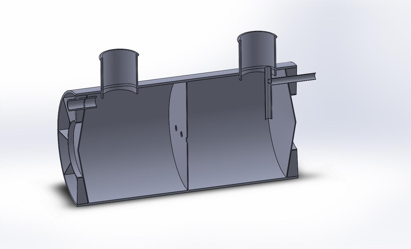 Dvokomorna septička jama – Two-chamber septic tank – Rezervoari Srbija